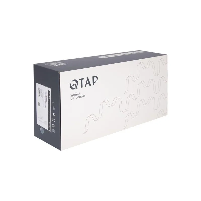 Смеситель для ванны Qtap Nando 350 мм Латунь Хром с душевым гарнитуром
