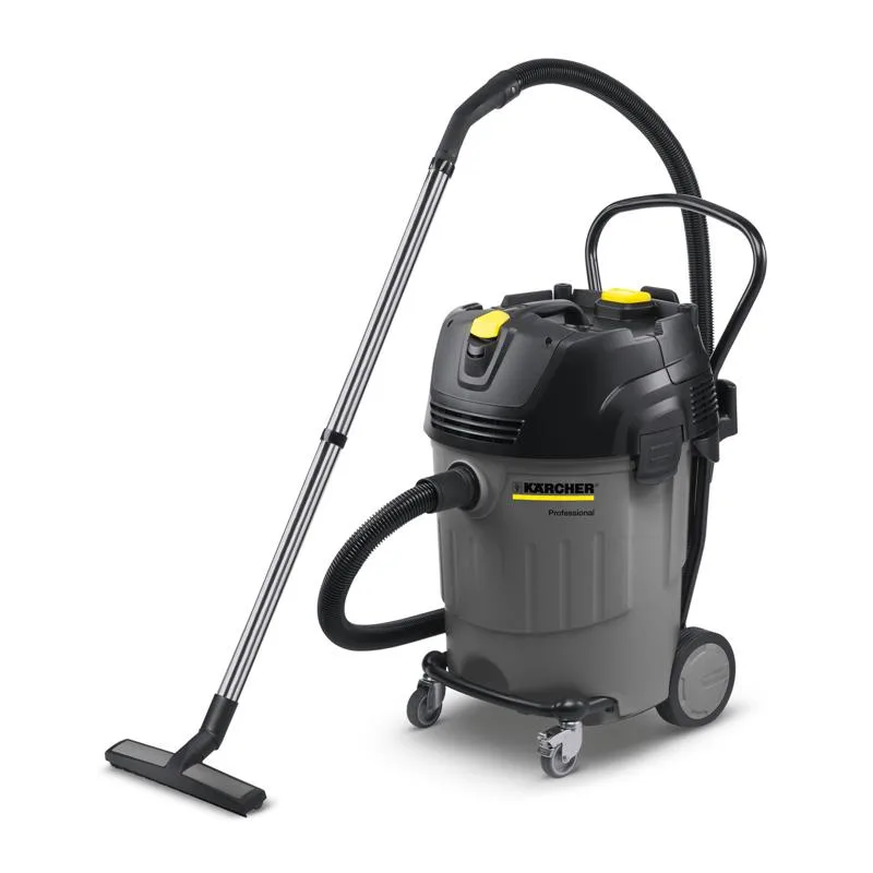 Професійний пилосос Karcher NT 65/2 Ap з двома моторами, потужністю 2760 Вт, з вакуумом 254 мБар, контейнером на 65 л та вагою 20