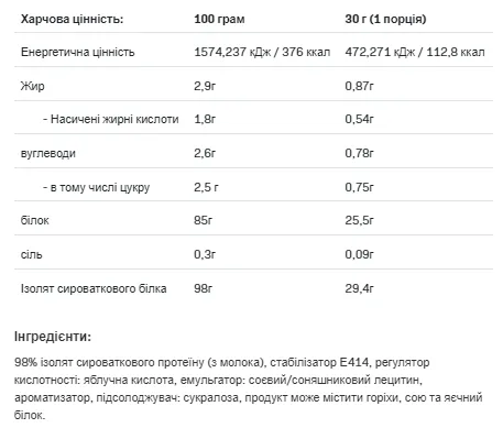Allnutrition Isolate Protein 908g Ванільний смак Сироватковий білок