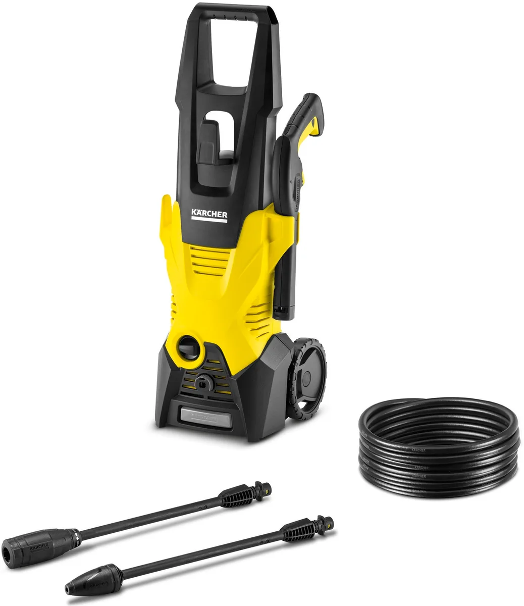Високонапірний мийник Karcher K 3, 1600 Вт, 20-120 бар, продуктивність 380 л/год, шланг 6 м, вага 5 кг.