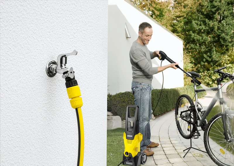 Високонапірний мийник Karcher K 3, 1600 Вт, 20-120 бар, продуктивність 380 л/год, шланг 6 м, вага 5 кг.