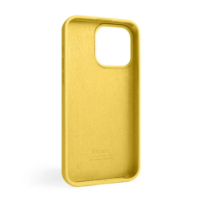 Чохол силіконовий для Apple iPhone 15 Pro Max жовтий