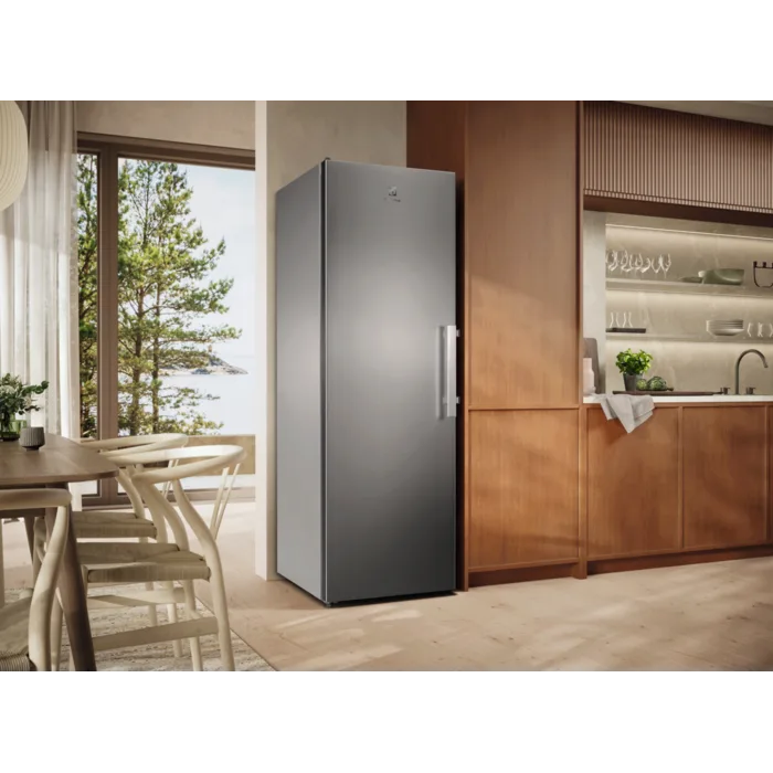 Морозильник Electrolux, 186 см, 60 см, 65 см, 278 літрів, клас E, No Frost, інверторний, нержавіюча сталь.