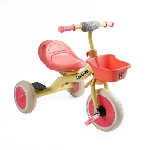 Велосипед 3-х колесный Best Trike с металлической рамой и резиновыми колесами для детей от 75 до 100 см.