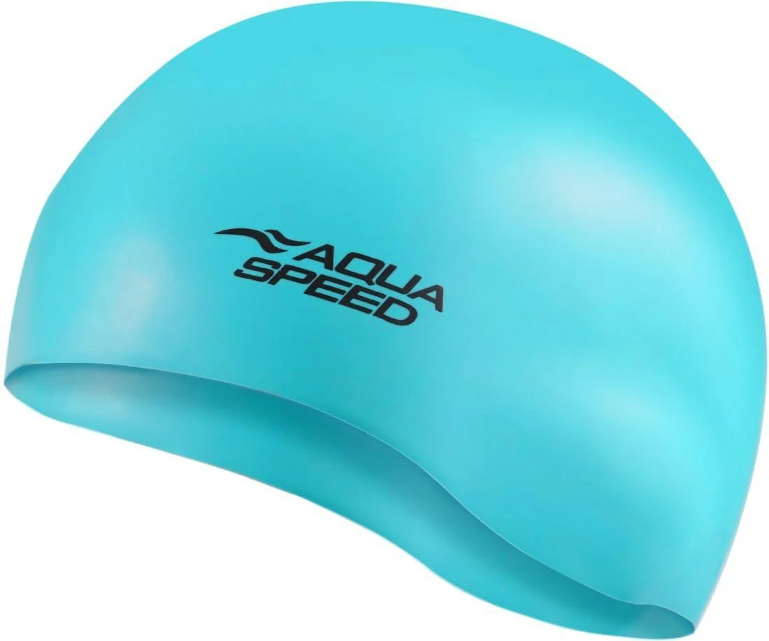 Шапка для плавання AQUA SPEED силікон OSFM блакитна
