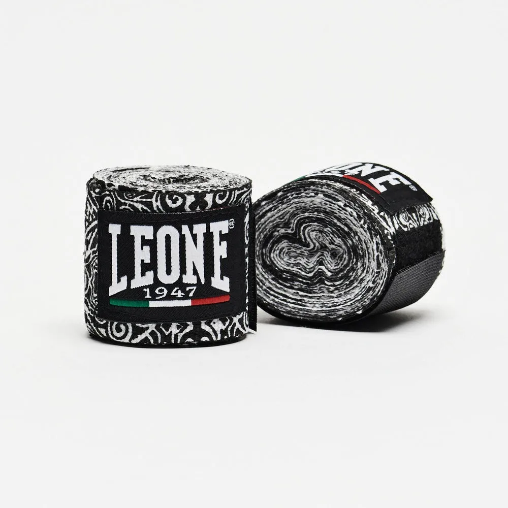 Боксерські бинти Leone бавовна еластичні 3,5 м білий 2 шт.