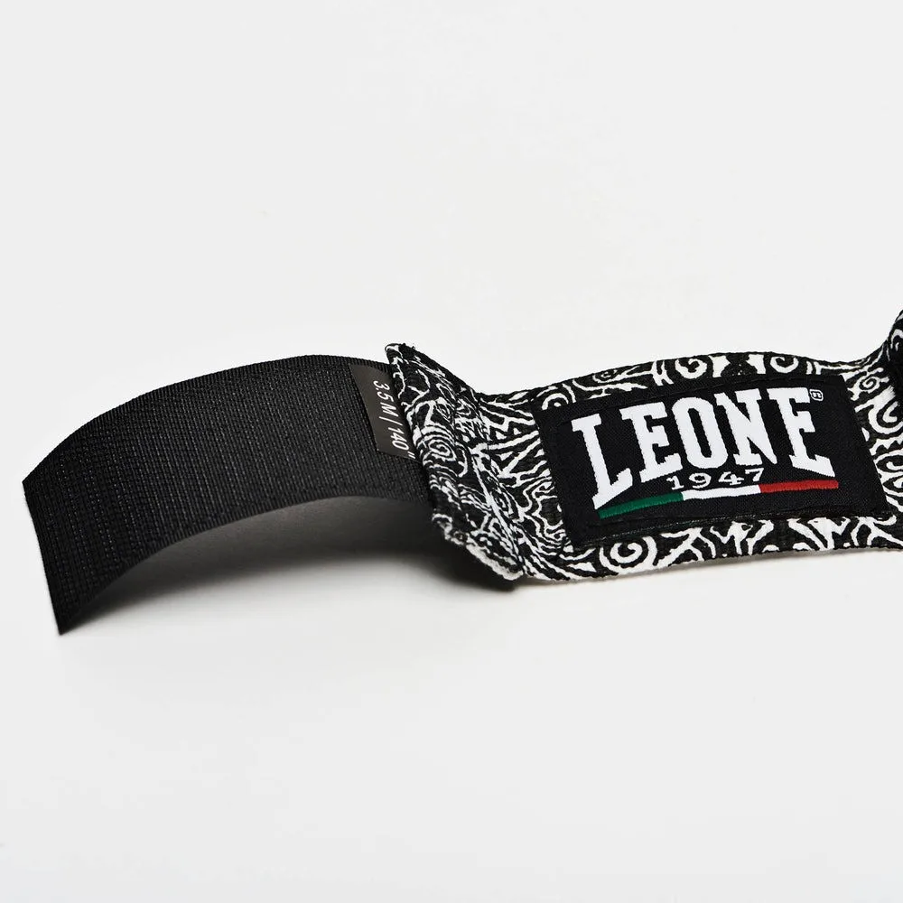 Боксерські бинти Leone бавовна еластичні 3,5 м білий 2 шт.