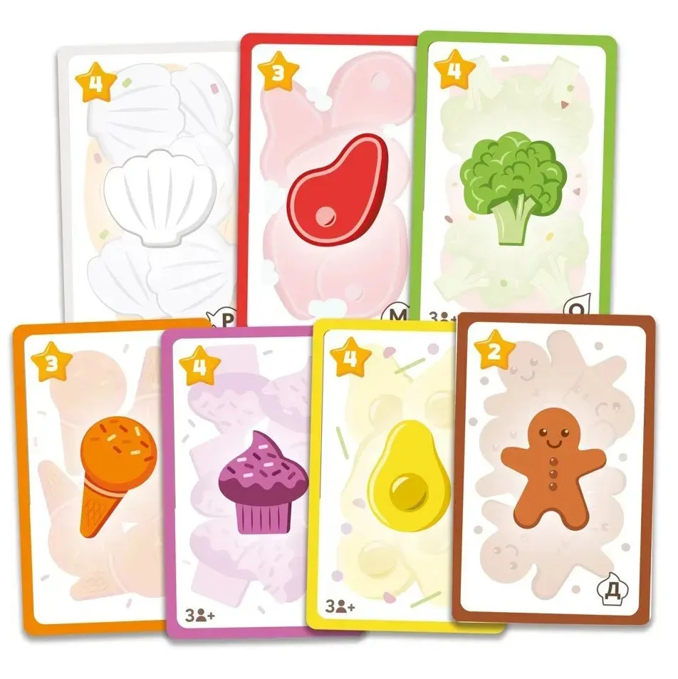 Настольная игра Смакуны-едуны 1-5 игроков комбинированная 15,5x15,5x5,3 см разные цвета
