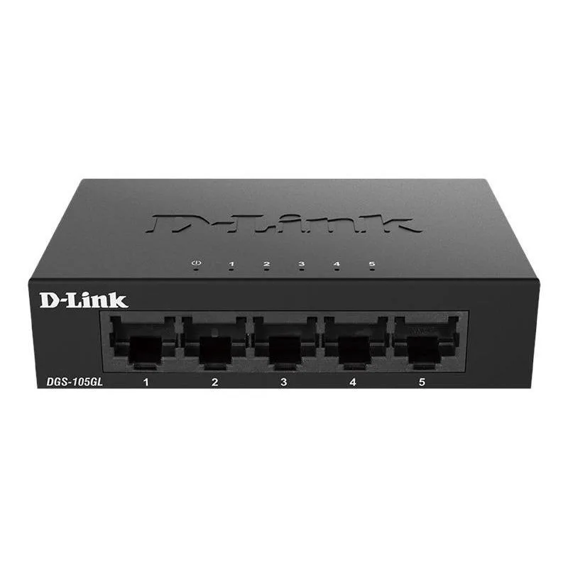 Комутатор D-Link 5 портів 10/100/1000 Мбіт/с некерований металевий
