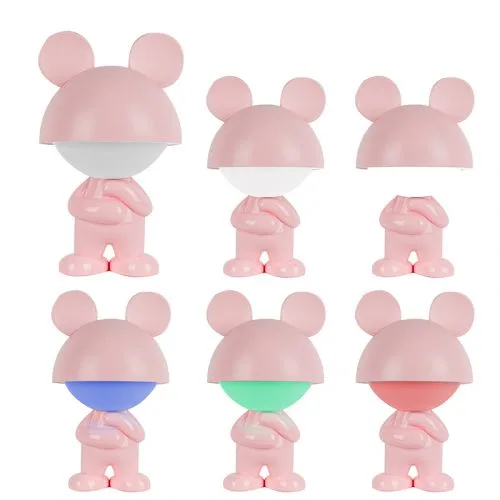 Світильник-нічник LED Dreamy Mouse рожевий з акумулятором для дітей