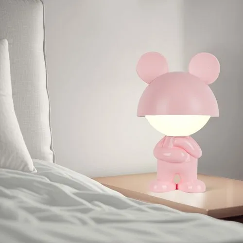 Світильник-нічник LED Dreamy Mouse рожевий з акумулятором для дітей