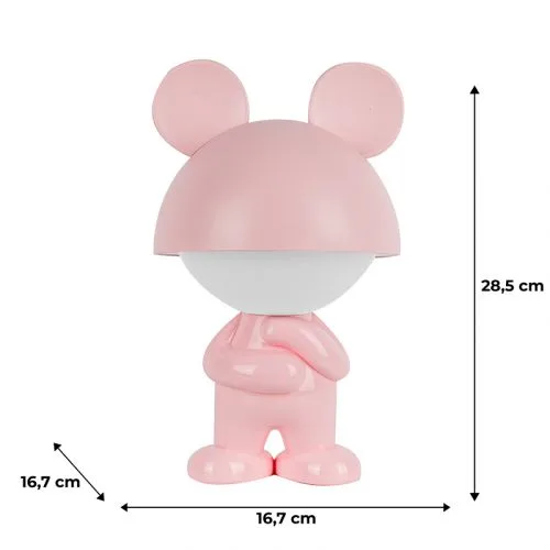 Світильник-нічник LED Dreamy Mouse рожевий з акумулятором для дітей