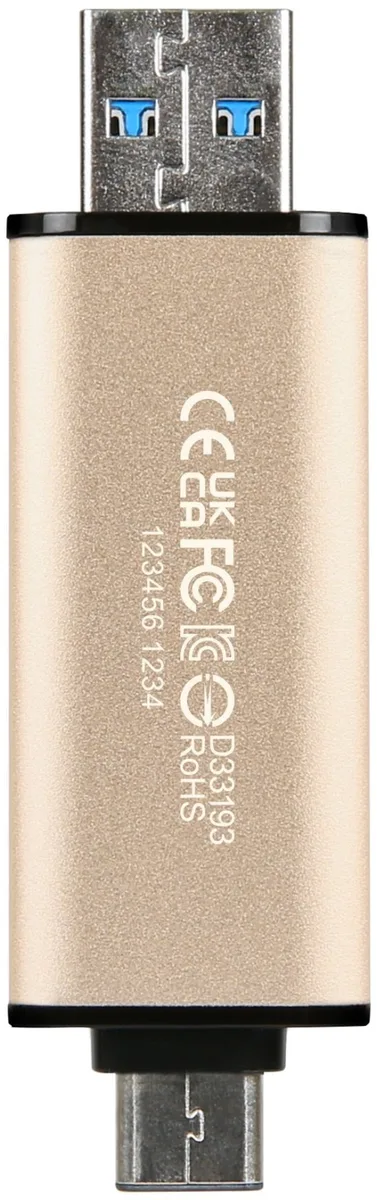 Накопичувач Transcend 256GB USB 3.2 Type-A + Type-C JetFlash 930 R420/W400MB/s Чорний