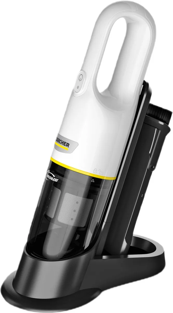 Автомобільний пилосос Karcher CVH 3 Plus, потужність 70 Вт, об'єм контейнера 0,16 л, автономна робота до 20 хвилин, білий.
