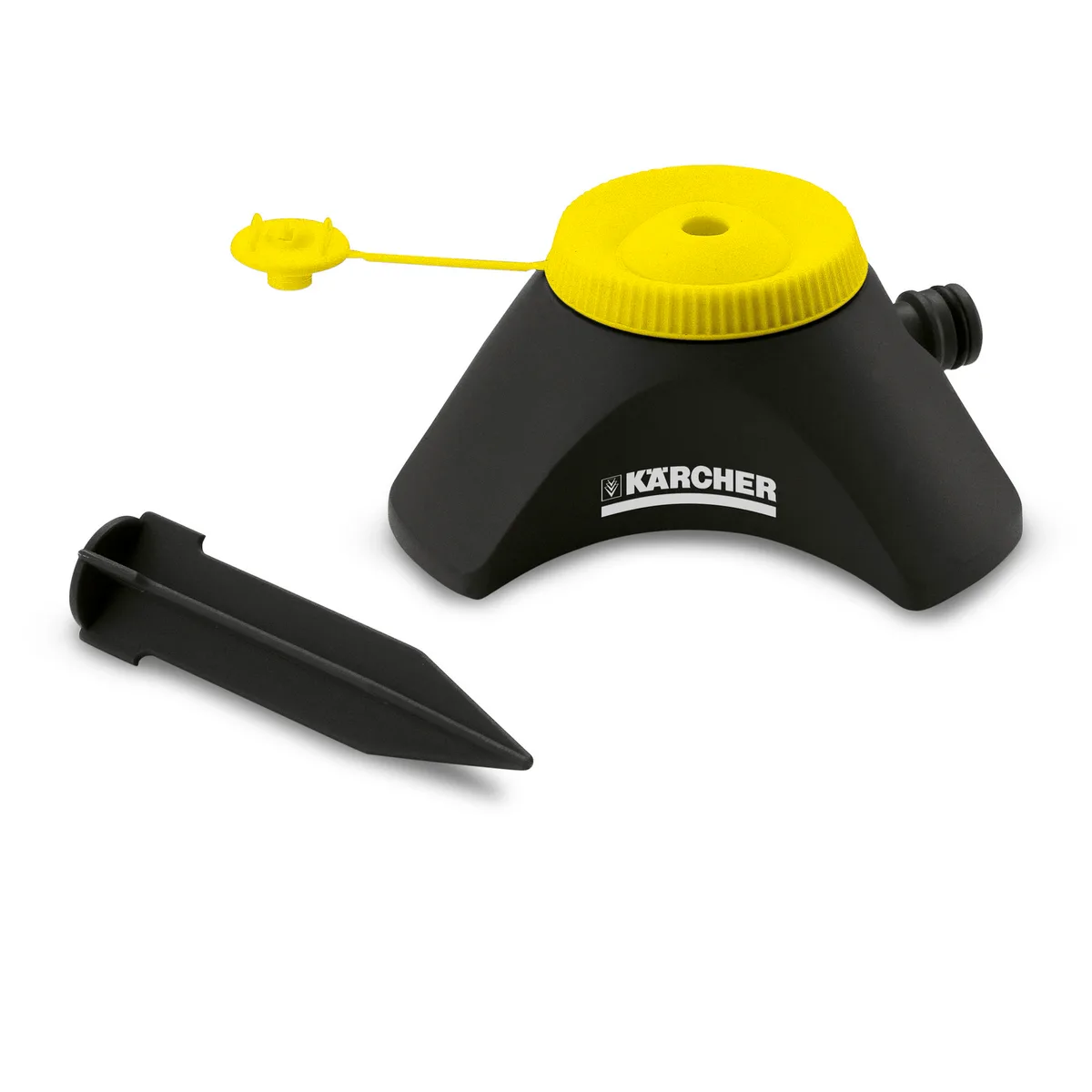 Зрошувач дощовий Karcher, круговий 9 м, для поливу площі до 64 м2, з насадкою для вузьких ділянок.