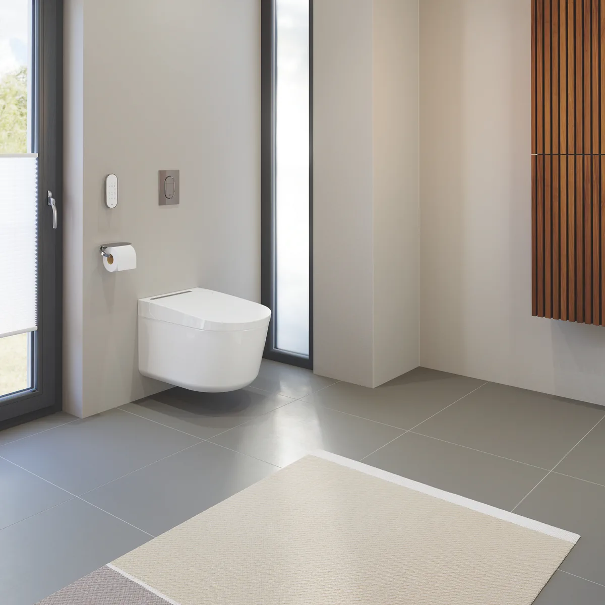 Унітаз-біде Grohe порцеляна 426х387х600 мм білий підвісний з електронним управлінням