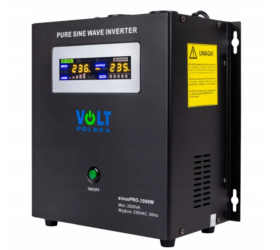 Інвертор Volt Polska 2000W 1400W плюс 2 акумулятори VOLT VRLA 100Ah 12V