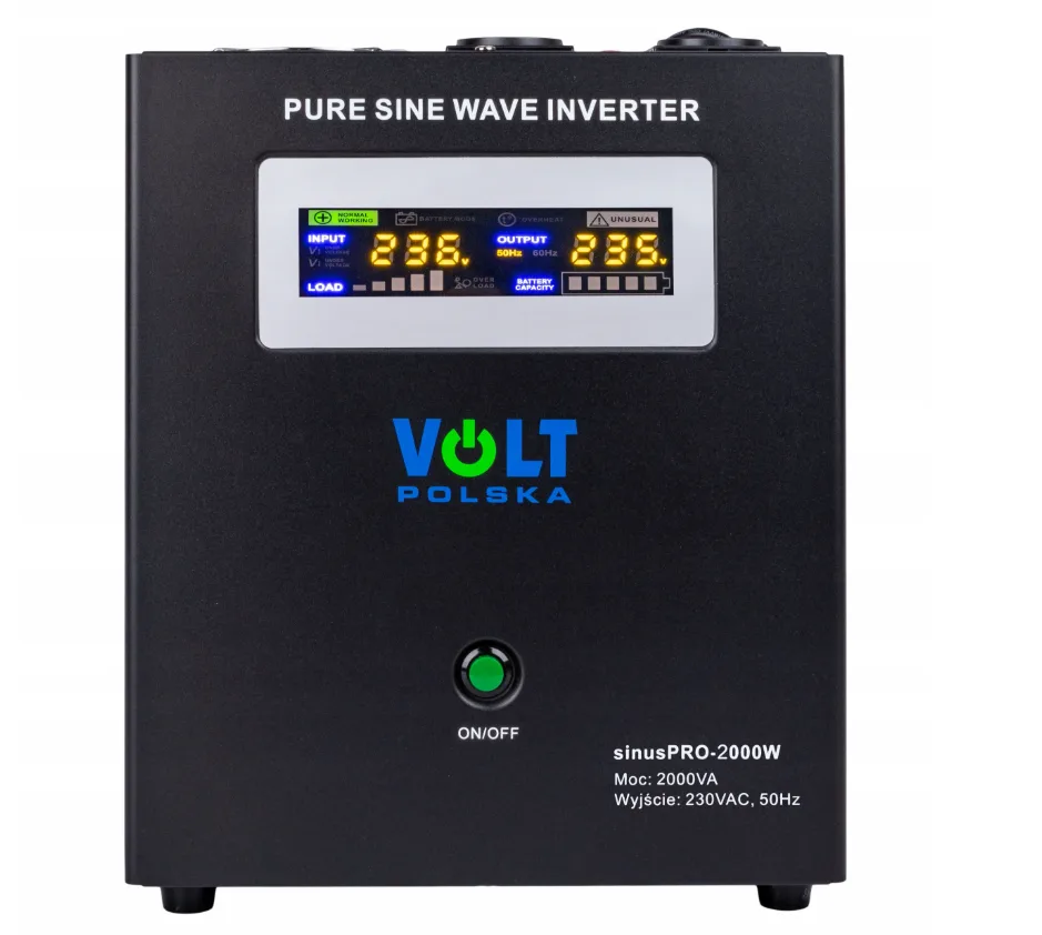 Інвертор Volt Polska 2000W 1400W плюс 2 акумулятори VOLT VRLA 100Ah 12V