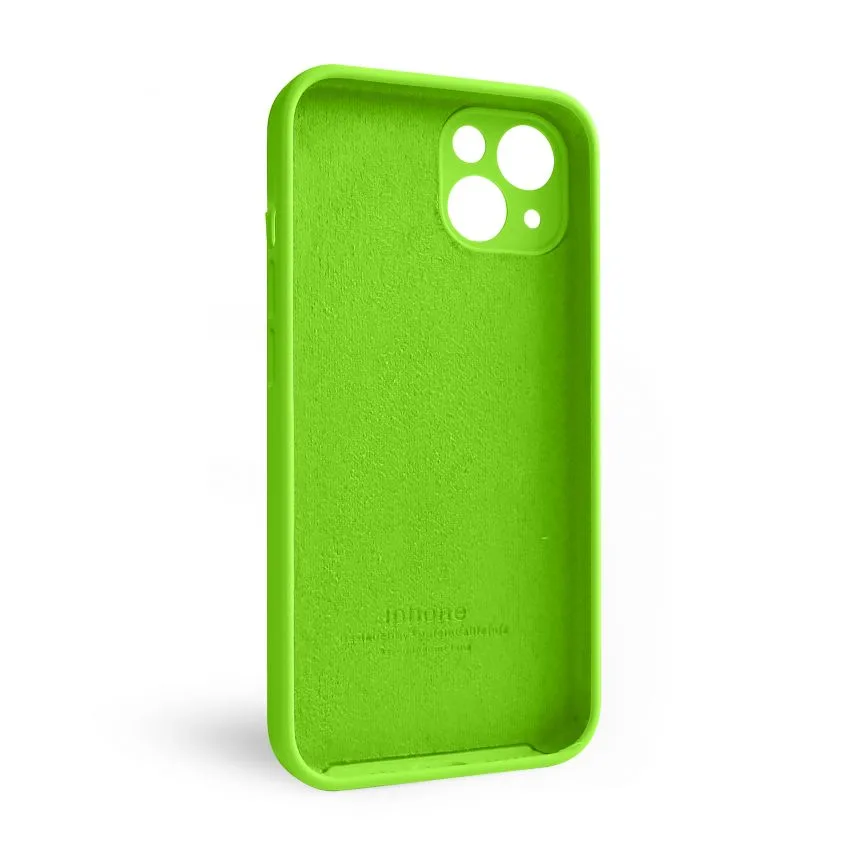 Чохол силиконовий для iPhone 13 закрита камера 64 салатовий