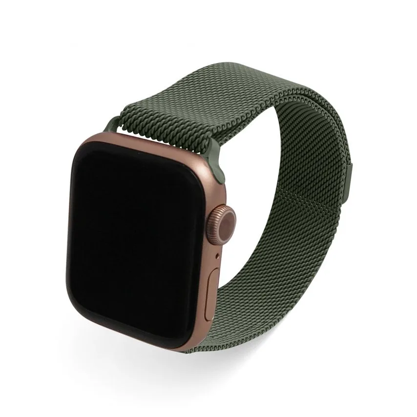 Ремінець Apple металевий 38-40 мм оливковий міланська петля
