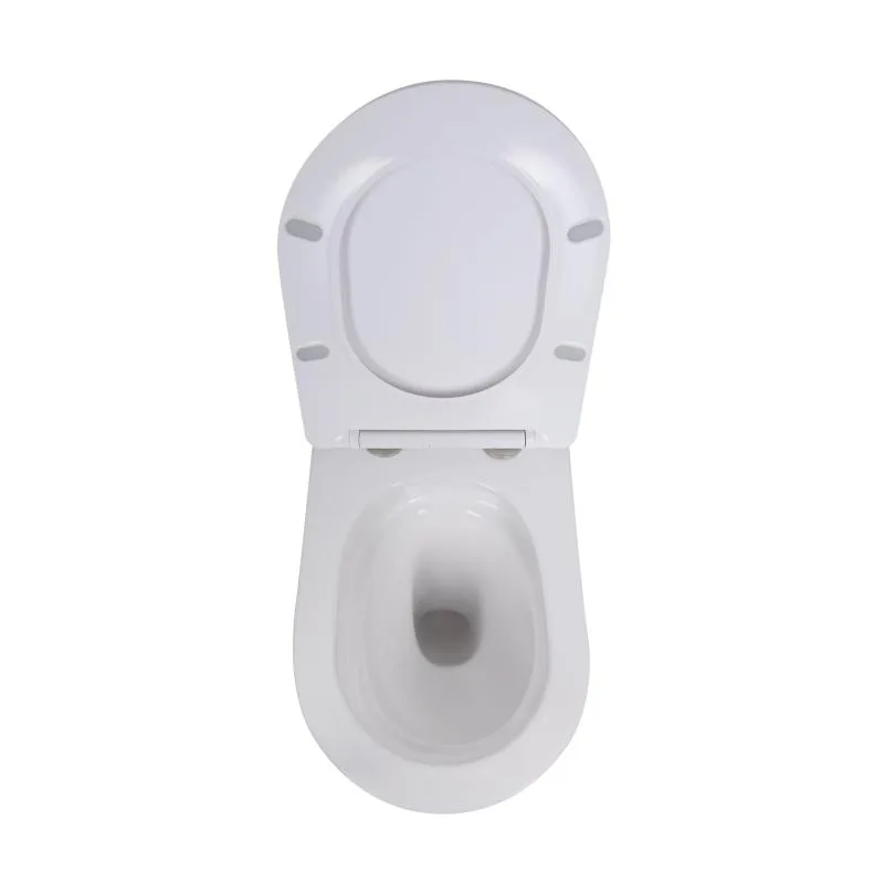 Подвесной унитаз Qtap Robin Ultra Quiet комплект инсталляции 365х520х365 мм керамика белый