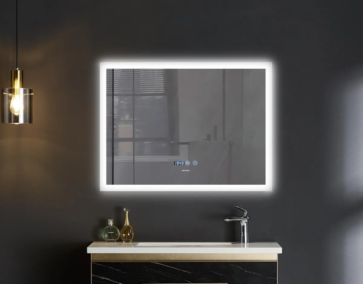 Дзеркало настінне Mixxus FLAT MR04 LED Touch 80x60 см безмідне з антизапотівальником
