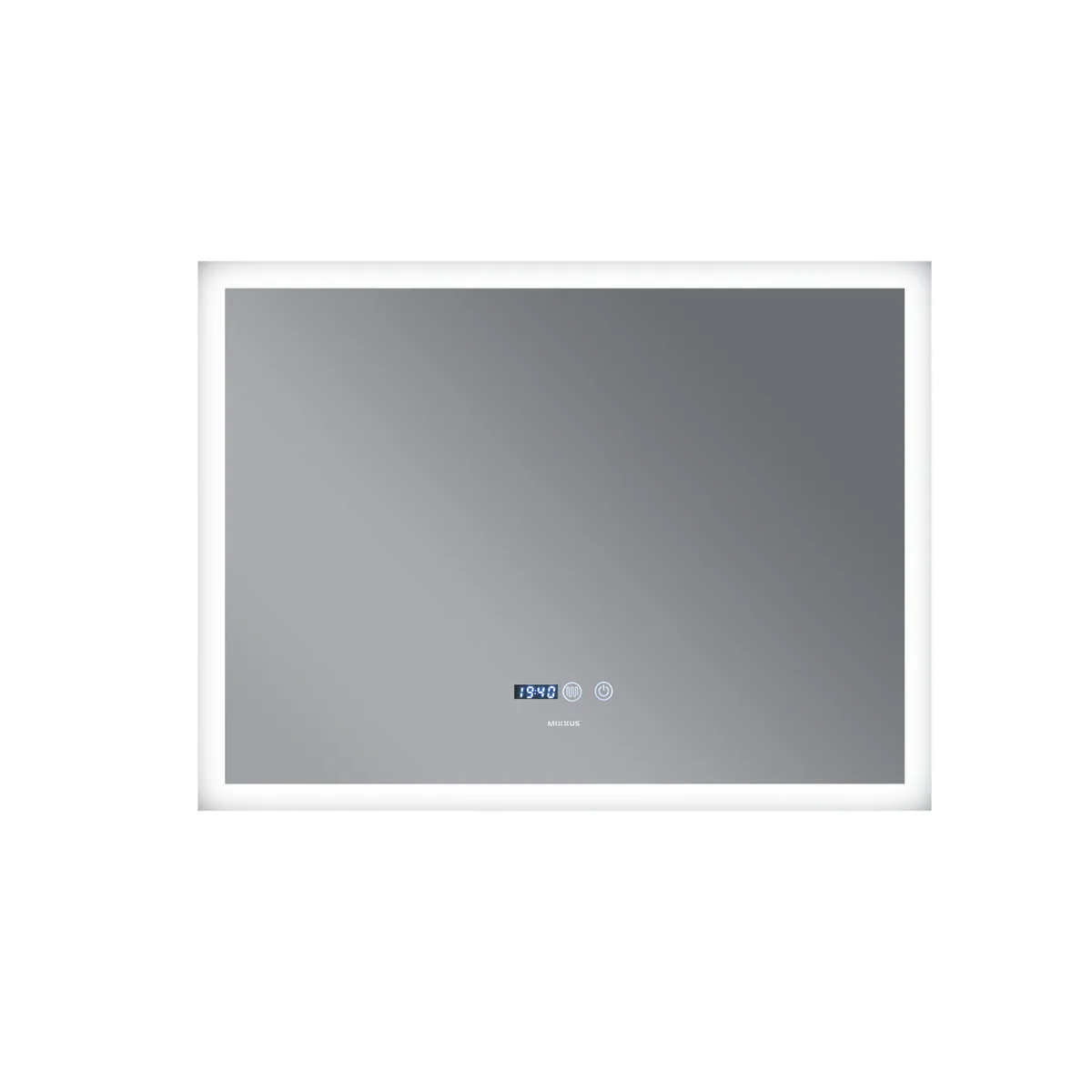 Дзеркало настінне Mixxus FLAT MR04 LED Touch 80x60 см безмідне з антизапотівальником