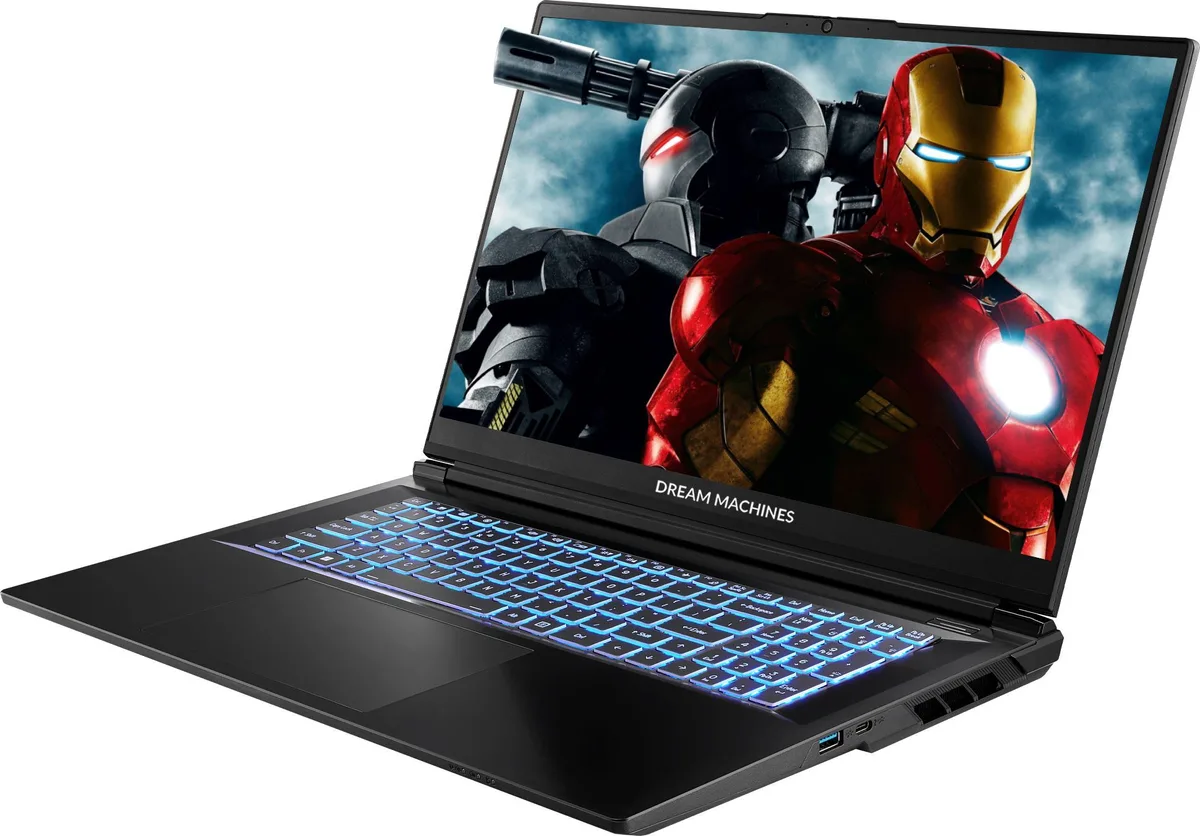 Ноутбук Dream Machines RG5060-17 17.3QHD IPS, Intel i9-14900HX, 32GB, F2TB, NVD5060-8, DOS, черный.