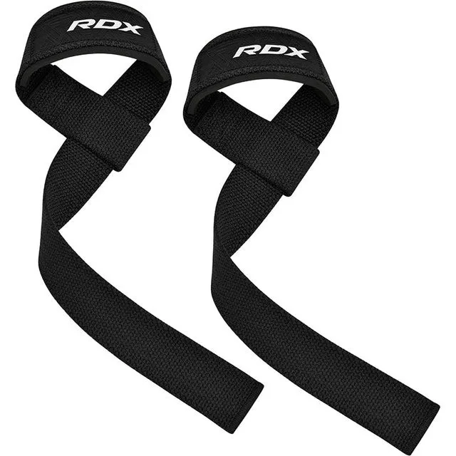 Лямки для тяги RDX Inc Бавовна 20,5х1,5 см Чорні