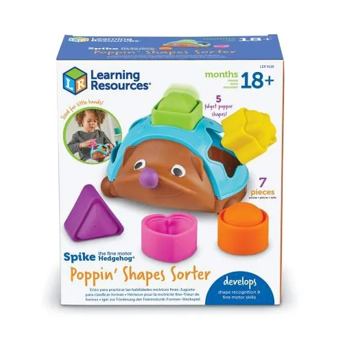 Навчальний ігровий набір Learning Resources Pop-IT Сортер Їжачок для розвитку дрібної моторики та вивчення кольорів та фігур