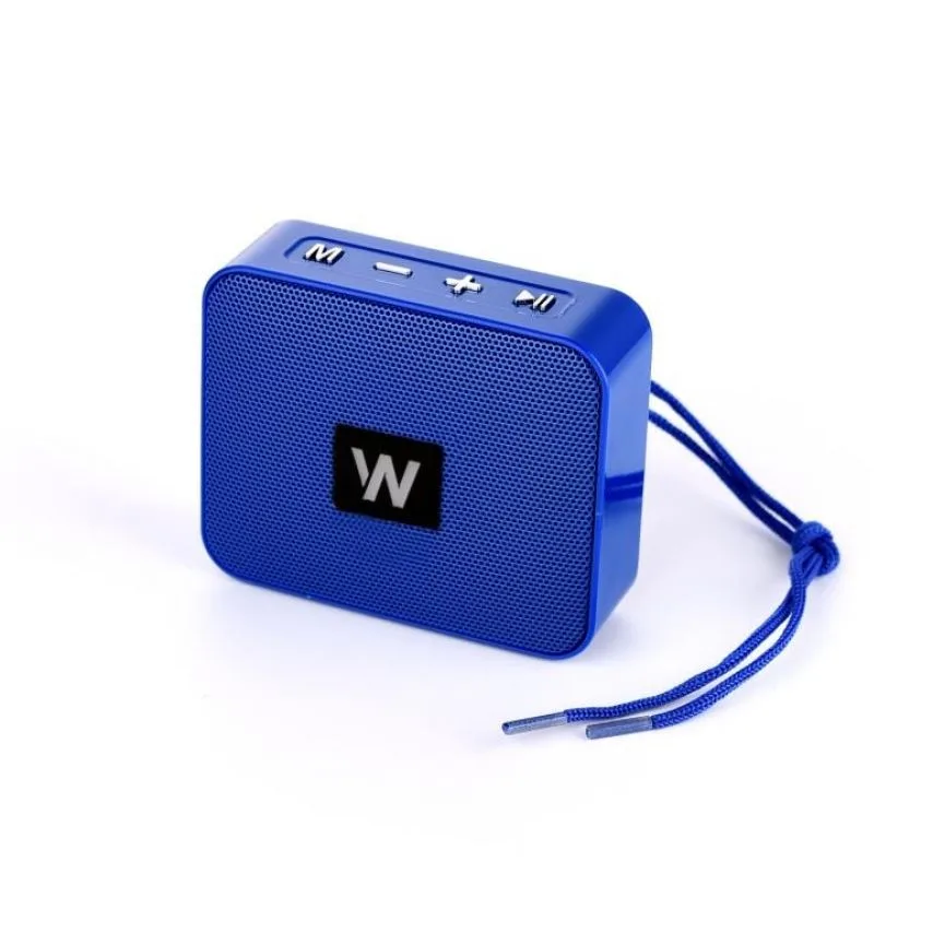 Портативна колонка WALKER Bluetooth 5Вт 45 мм 86,5х72,3х31,6 мм Синя