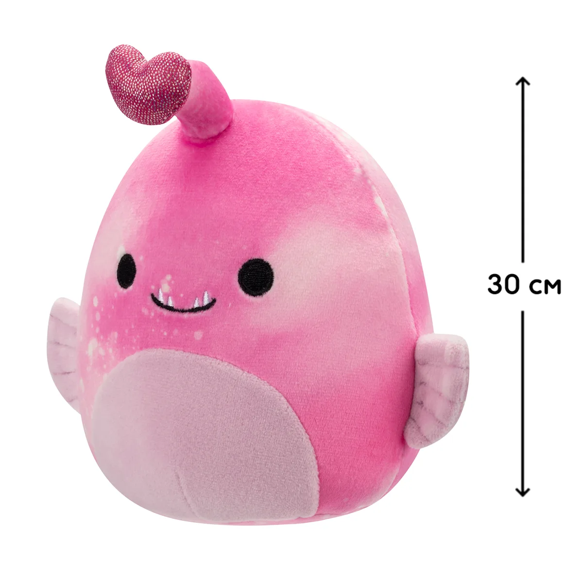 М'яка іграшка Squishmallows поліестер 30 см Риба-вудильник Сі