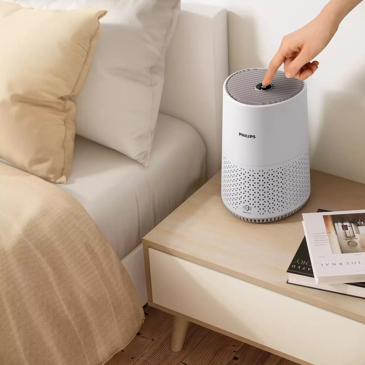 Очищувач повітря Philips 600i, для приміщень до 40 м2, продуктивність 170 м3/год, з дисплеєм, HEPA-фільтром, Wi-Fi, 3 режимами роб