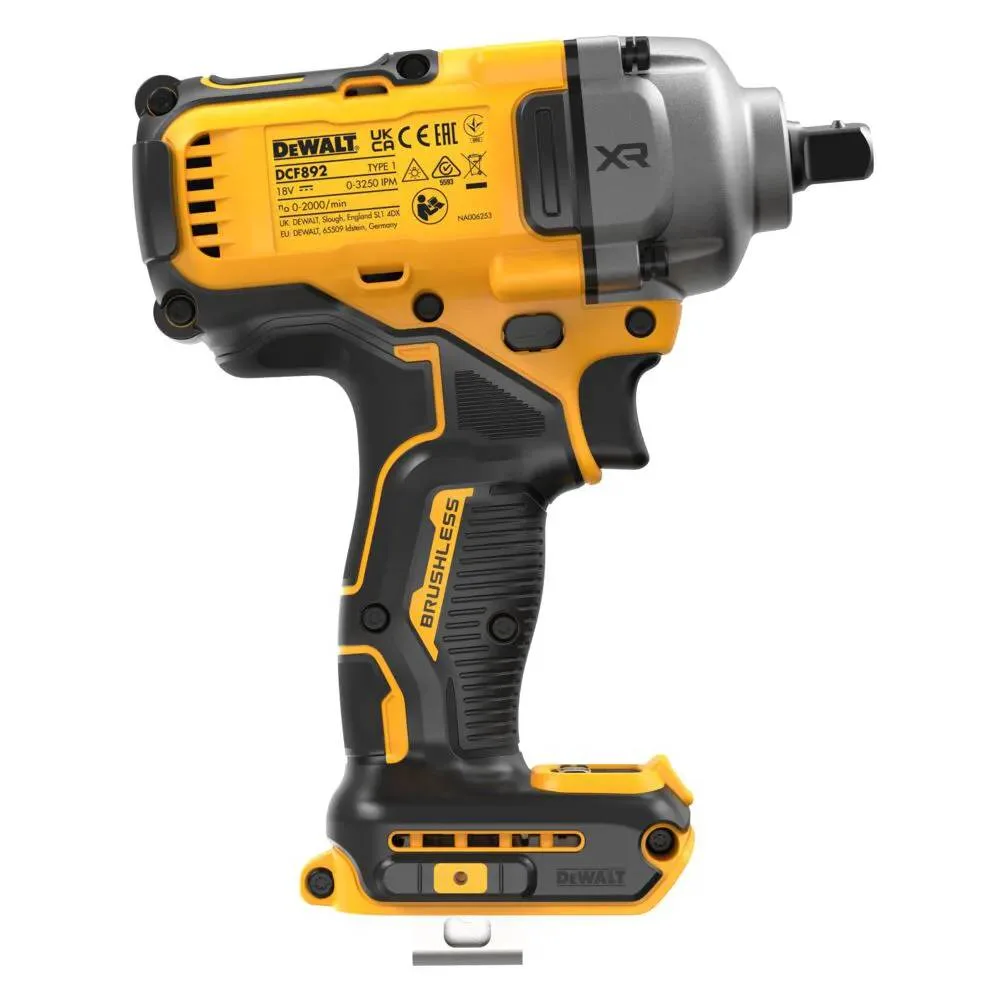 Гайковерт ударний DeWalt 18В 1084Нм 2000об/хв для монтажу кріплень без АКБ та ЗП гайковерт безщітковий