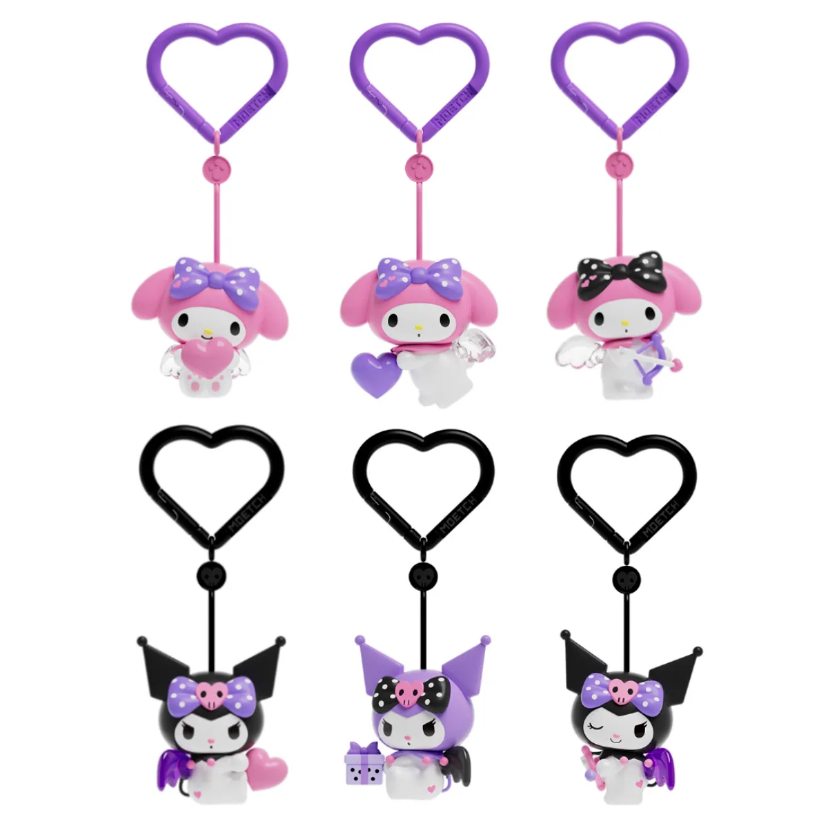 Механічна іграшка Pop Top Kuromi My Melody 8 см Полівінілхлорид Рожевий