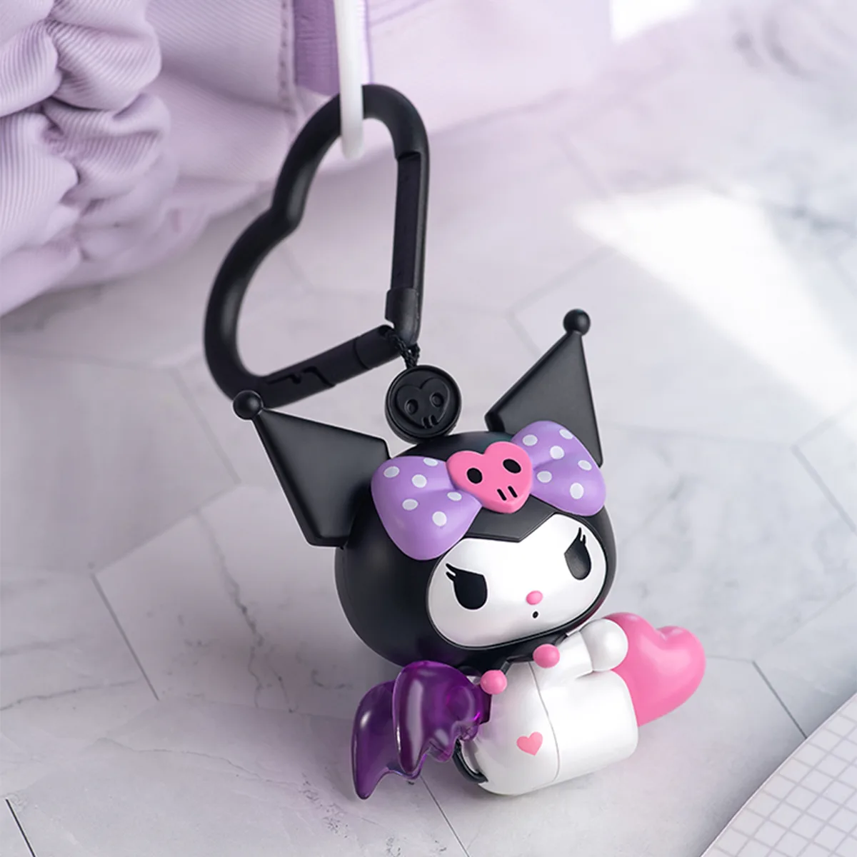 Механічна іграшка Pop Top Kuromi My Melody 8 см Полівінілхлорид Рожевий