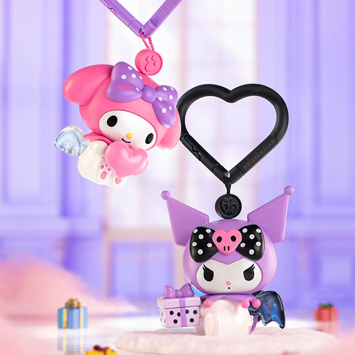 Механічна іграшка Pop Top Kuromi My Melody 8 см Полівінілхлорид Рожевий