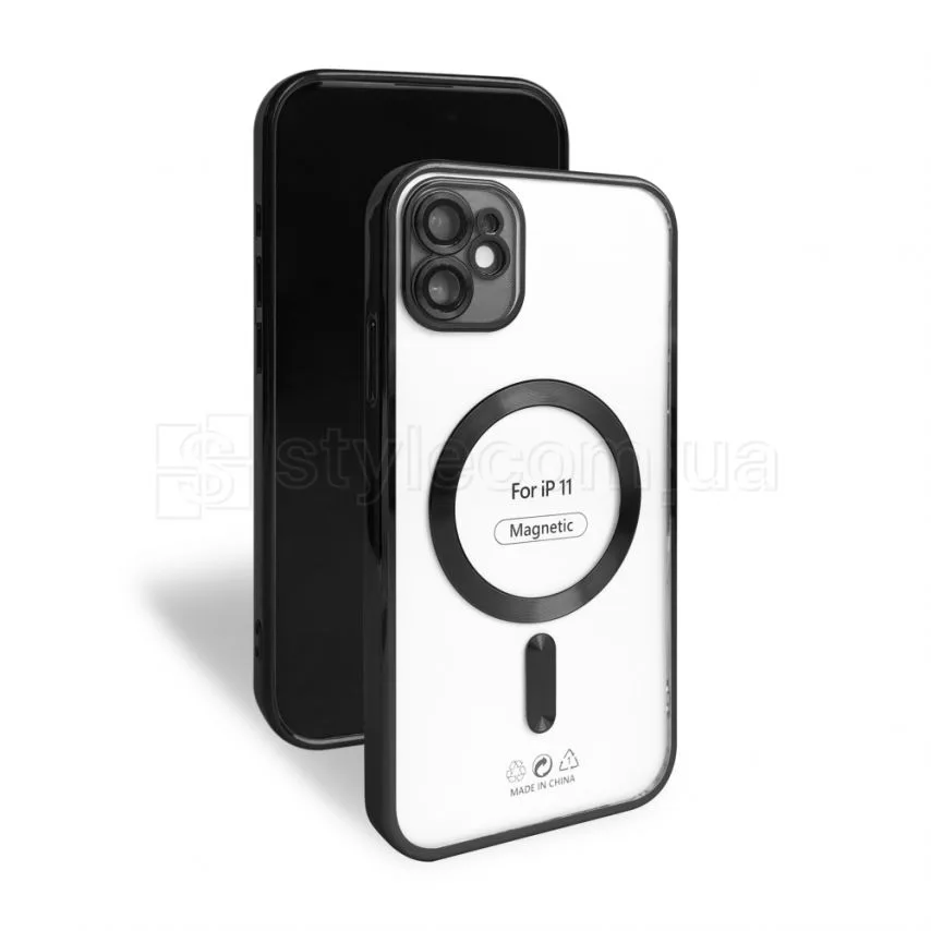Чохол MagSafe для Apple iPhone 11 пластик силікон чорний