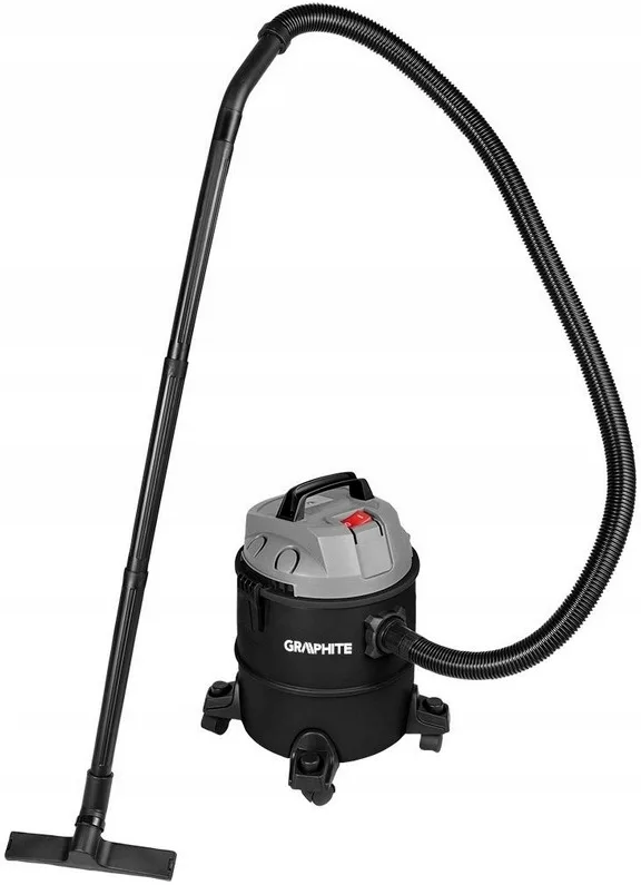 Професійний пилосос GRAPHITE 1200Вт, 18кПа, контейнер на 20л, з колесами.
