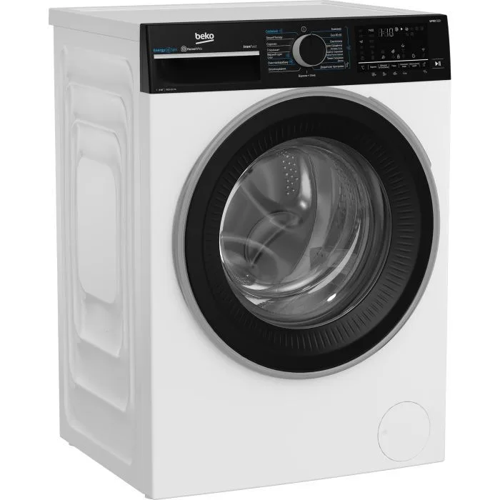 Фронтальна пральна машина Beko, 9 кг, 1400 об/хв, клас енергоспоживання A, ширина 55 см, з дисплеєм, паровою функцією, інверторним