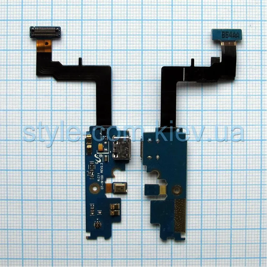 Шлейф нижней платы High Quality с разъемом питания и микрофоном для Samsung Galaxy