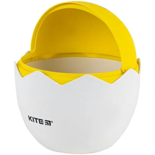 Настільний контейнер для сміття Kite жовтий пластиковий відер для відходів офісний органайзер