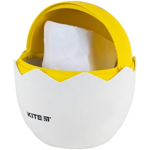 Настільний контейнер для сміття Kite жовтий пластиковий відер для відходів офісний органайзер