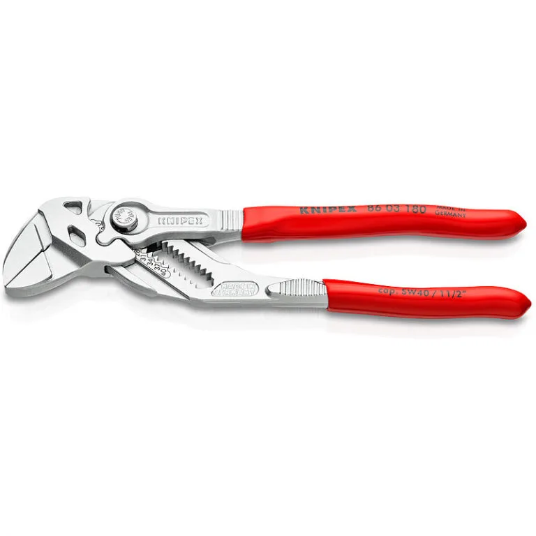 Кліщі переставні KNIPEX хромовані 180мм 0-40мм з ергономічними рукоятками