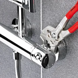 Кліщі переставні KNIPEX хромовані 180мм 0-40мм з ергономічними рукоятками