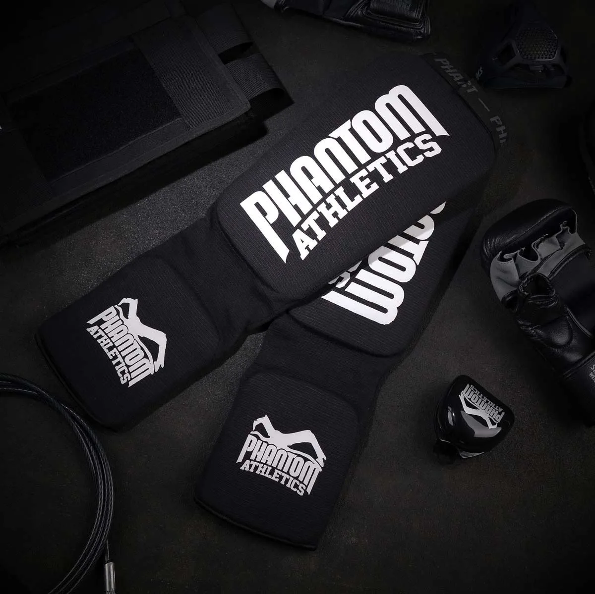Защита голени и стопы Phantom Полиэстер Универсальный Черный