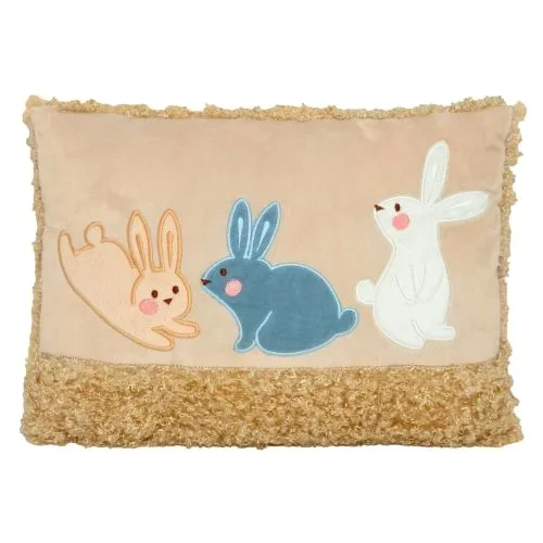 Декоративна подушка Little Rabbits TIGRES з зайчиками 12х28х40 см