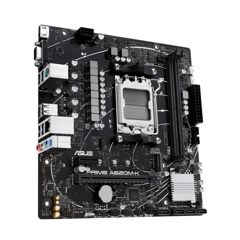 Материнська плата ASUS A620M-K AM5 micro-ATX 2xDDR5 HDMI D-Sub 226x221 мм
