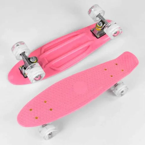 Скейтборд Пенни Best Board 55 см с колесами PU светящиеся для детей и подростков городской транспорт