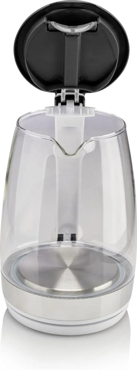 Электрический чайник Gorenje 17 л, 2200 Вт, контроль Strix, стеклянный, белый